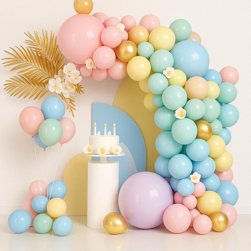 Pastel Balloon Garland Kit | Rainbow Baby Shower Balloons | Macaron Birthday Party Arch Decor | Gender Neutral Party Supplies,Colorful Party