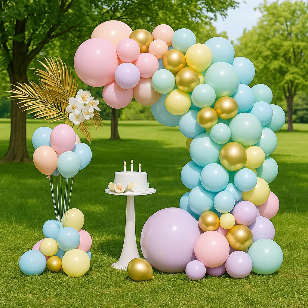Pastel Balloon Garland Kit | Rainbow Baby Shower Balloons | Macaron Birthday Party Arch Decor | Gender Neutral Party Supplies,Colorful Party