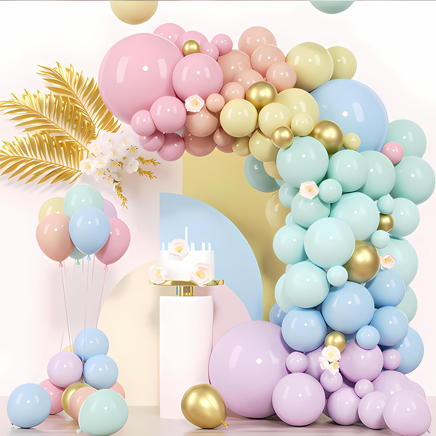 Pastel Balloon Garland Kit | Rainbow Baby Shower Balloons | Macaron Birthday Party Arch Decor | Gender Neutral Party Supplies,Colorful Party