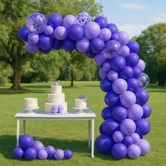 Lavender & Purple Balloon Garland Arch Kit, Party Balloon Set Arch Set for Birthday, Baby Shower, Bridal Decor, Bachelorette Decor, Party