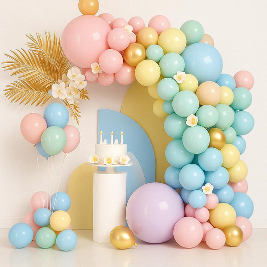 Pastel Balloon Garland Kit | Rainbow Baby Shower Balloons | Macaron Birthday Party Arch Decor | Gender Neutral Party Supplies,Colorful Party