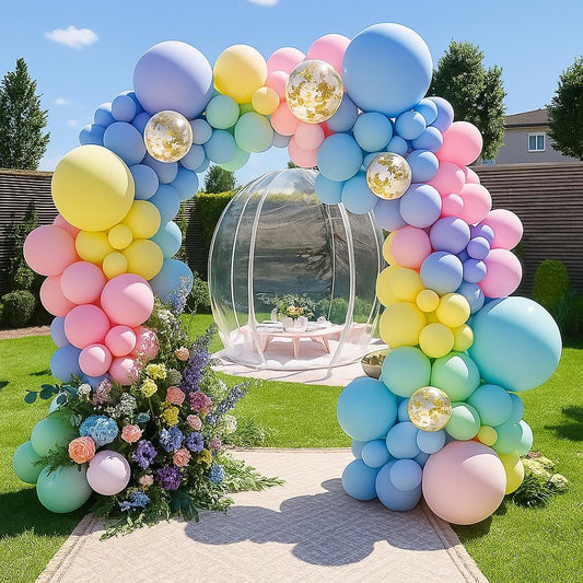 117 PCS Bachelorette Party Decorations, Pastel Confetti Balloon Garland Kit, Rainbow Balloon Arch for Baby Shower, Birthday, Party Backdrop